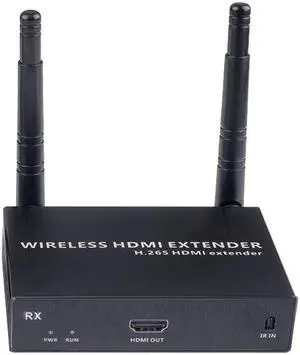 EXVIST 4K Basic HDMI Wireless Extender 1x Receiver Only, Up to 656ft, IR Support, Suitable for Transmitting Video from Laptop, PC, YouTube, PS4 to HDTV or Projector etc.