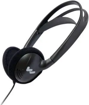 Williams Sound HED 027 Heavy-Duty Folding Mono Headphones, Adult Size, 100mW Max Power Input, 3.5mm Plug, 39" Cord, Compatible with Williams AV Receivers and Pocketalkers, Black
