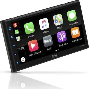 BOSS Audio Systems BVCP9850W Car Stereo - Wireless Apple CarPlay & Android Auto, Double Din, 6.75 Inch Touchscreen, Bluetooth, No DVD CD Player, AM/FM Radio Receiver, Wireless Remote Control