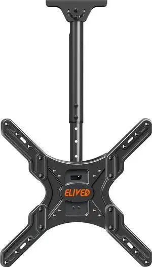 ELIVED Ceiling TV Mount Fits Most 26-65 Inch LED, LCD OLED Flat Screen TVs, Full Motion Height Adjustable TV Mount Bracket, Swivel and Tilt tv Bracket, Max VESA 400x400mm, Holds up to 99 lbs. YD3015