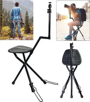 Vidpro SP-12 SeatPod Portable Folding Camera Mount with Integrated Chair. Perfect for Nature Photography Bird Watching and Sporting Events. Compatible with Cameras DSLRs Spotting and Telescopes