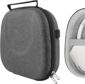 Geekria Shield Headphones Case, Compatible with AirPods Max Headphones Case, Replacement Hard Shell Travel Carrying Bag with Room for Smart Case and Accessories Storage (Dark Grey)