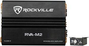 Rockville RVA-M2 2500w Peak/625w Dyno-Certified RMS @ 1 Ohm Amplifier Mono Car Amp+Remote