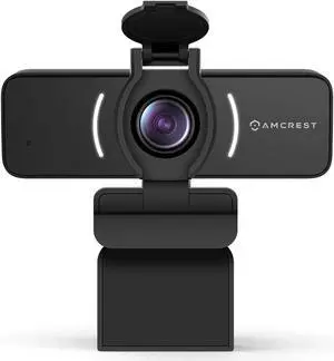 Amcrest 1080P Webcam with Microphone & Privacy Cover, Web Cam USB Camera, Computer HD Streaming Webcam for PC Desktop & Laptop w/Mic, Wide Angle Lens & Large Sensor for Superior Low Light (AWC205)