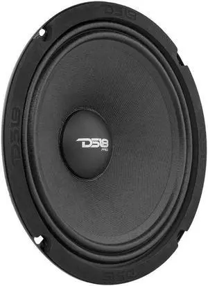 DS18 PRO-NS8.4 8 Inches Shallow Loudspeaker Car Audio - Midrange, 400W Max, 200W RMS, 4 Ohms, Slim Neodymium Magnet - The Most Elegant Neodymium Midrange Loudspeakers Available - 1 Speaker