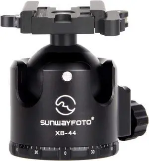 SUNWAYFOTO XB-44LR Tripod Ball Head w Arca Compatible Lever Lock Clamp Low Profile 88lb Max Load