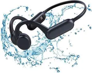 Tulbeys Bone Conduction Headphones for SwimmingBluetooth 5.3 Open Ear Wireless Headphones, Built-in 8GB Storage Mp3 Player Workout Headset with Voice Assistant, IPX8 Waterproof Earphones