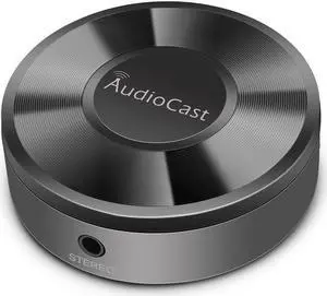 ACEMAX M5 AudioCast WiFi Wireles Audio Adapter Airplay DLNA Spotify iHeartRadio Supporting Stream Audio to Speaker Systems Over 2.4G Wi-Fi Network Multi Room Supported