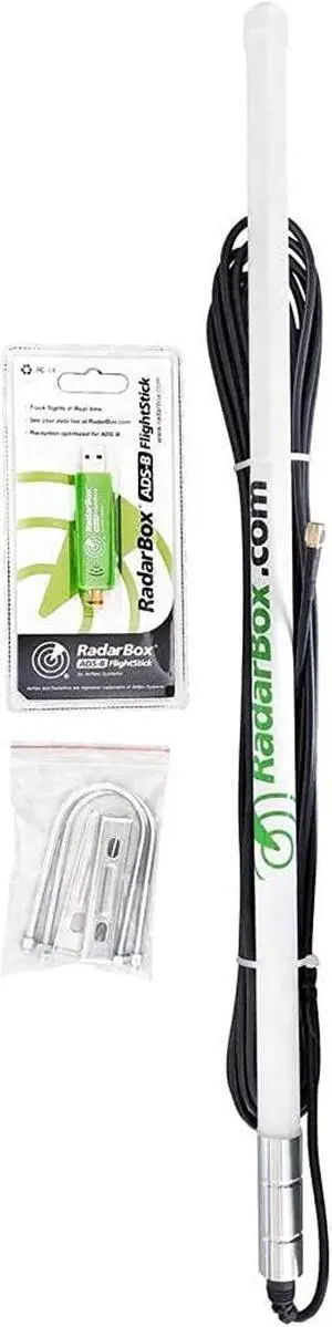 AirNav ADS-B 1090 MHz Outdoor Antenna with SMA Connector and RadarBox FlightStick Bundle