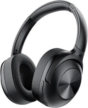 AOGKTON FM Radio Over Ear Headphones, Micro SD Card 30 Hrs Playtime Wireless and Wired Headphones with Deep Bass, Foldable Lightweight Headset with Built-in Microphone for Travel, Home Office