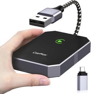 Pro Wireless Carplay Adapter,2024 Upgrade Carplay Wireless Adapter,Bluetooth Magic Link Easy Use Compatible for Apple Car Play Wireless Adapter for Cars from 2016 & iPhone iOS 10+ (Octagon/Black)