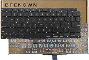 Bfenown Replacement US Keyboard for MacBook Air Retina 13.3 inch M1 CPU A2337 MGN63LL/A MGND3LL/A MGNA3LL/A MGN93LL/A MGN73LL/A MGNE3LL/A EMC 3598 2020 Year Laptop
