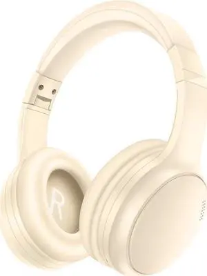 Bingozones Bluetooth Active Noise Cancelling Headphones with Microphone, A10 Wireless Headset Over Ear, 20H+ Playtime, Bluetooth 5.3, Lightweight Wired Headphones for Tablet/PC - Beige