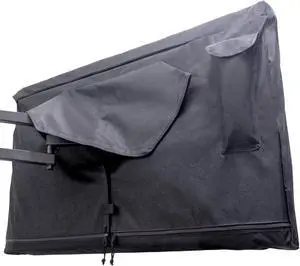 Outdoor TV Cover 52-55 inch - WITH ZIPPER, Weatherproof, Waterproof 360 degrees protection, Soft Non Scratch Interior - Black