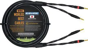 WORLDS BEST CABLES 3 Foot - Canare 4S11  Audiophile Grade - HiFi Star-Quad Single Speaker Cable for Center Channel with Eminence Gold Banana Connectors
