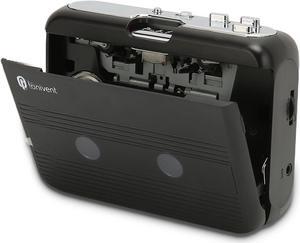 Portable Cassette Player Auto Reverse, FM Tape Player with Built-in Speaker, Stereo Clear Sound Quality, Headphone Support, Retro Style Music Player for Travel