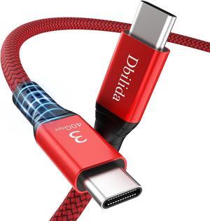 Dbilida 240W for Thunderbolt 3 Cable 40Gbps 6.6 ft, USB C Cable with PD 3.1, Single 8K/5K@60Hz, 4K 144Hz Dual 4K for iPhone 15/Plus/Pro/Pro Max, eGpu,MacBook Pro, Docking, Hub, SSD