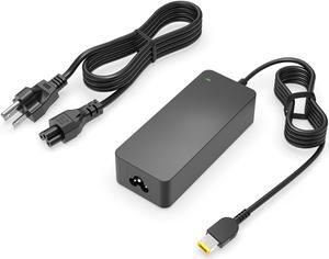 90W Square Tip Charger Replacement for Lenovo ThinkPad Pro Ultra Dock Gen 1 2, 40AS0090US 40A90090US 40A20090US 40A10090US, ThinkVision X24 P27 Monitor Laptop Power Adapter Supply Cord