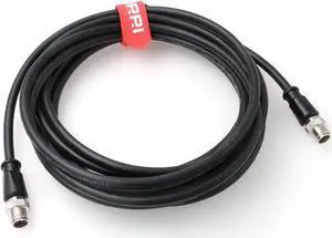 DRRI Heavy Duty M12 X-Coded Male to M12 X-Coded Male Shielded CAT 6 Extension Cable for Outdoor Industrial Network Applications