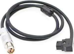 DRRI 2-Pin Fischers Female to Dtap Power Cable for ARRI Alexa XT SXT Camera