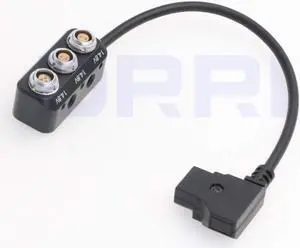 DRRI 3-Way 2X 2-Pin and RS 3Pin Splitter Aluminium Box for Teradek/ARRI/Tilta Accessories
