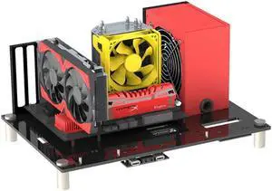 EDIY ATX PC Case Test Bench Acrylic Open Computer Case ATX Motherboard Overlock Computer Chassis DIY Mod Base Stand