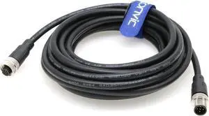 Eonvic Industrial M12 5 Pin Male to Female Aviation Sensor Connector Electrical PVC Cable 5M