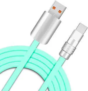 GentsStride Chubby 3.0 Extra Long Fast Charging Cable Durable USB Type-C Cables USB C to A Quick Charger Cord, Light Blue, USB-A to Type-C, 19.6 FT