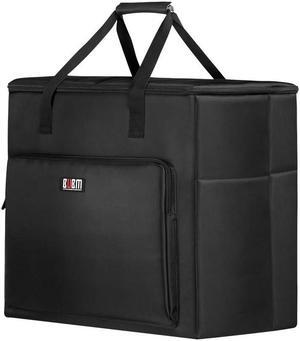 BUBM Desktop Computer Carrying Case, Padded Nylon Carry Tote Bag for Transporting Computer Tower PC Chassis,Monitor(Up to 27 inch),Keyboard,Cable and Mouse
