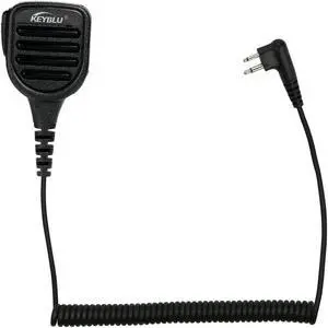 KEYBLU CP200D Waterproof Shoulder Speaker Mic 2 Pin Radio Microphone with 3.5mm Audio Jack Compatible with Motorola CP200 CLS1410 CLS1110 RDM2070D Walkie Talkie(for Motorola, Black with 3.5 mm Jack)