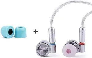 Linsoul TIN HiFi T4 10mm Carbon Nanotube Dynamic Driver in-Ear Earphones & TIN HiFi Orginal Memory Foam Eartips, 3 Pairs Bundle