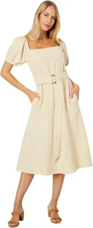 Lost + Wander On Holiday Midi Dress Butter LG