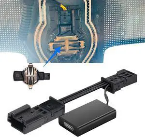 mangoal Dashcam Power Adapter Custom for Ford 3 Pin (Model C) for F-150 F-250/350 Mustang Explorer and etc,GPS Radar Mirror Camera Dash Cam Adapter Cable,Connect Rainfall Sensor Connector(Hidden)