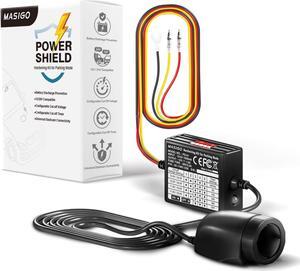 MASIGO Dash Cam Hardwire Kit: Universal Parking Mode Cable with Cigarette Lighter Socket - Compatible with Mini USB, Micro USB and USB C Car Charger - Low Voltage Protection and Timer Setting