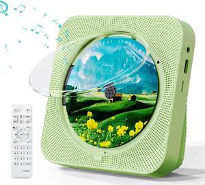 MICOCIOUS Portable CD Player with Bluetooth Desktop CD Player for Home CD Music Players with Remote Control,Timer,Built-in Dual Speakers with LED Display Home Audio Boombox FM Radio