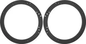 8" Subwoofer Speaker Spacers Depth Extender Extending Rings - 1" thick - ID: 7 1/8" OD: 8 7/8" - 1 Pair - SSK8XXK - Stackable - Perfect For Framing Fiberglass Enclosures