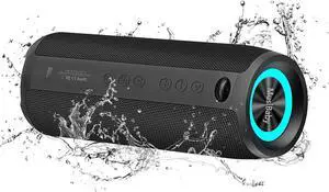 Bluetooth Speaker,MusiBaby M88 Pro Speakers,Sound Quality Enhancement, Bluetooth 5.3,Loud Stereo Sound,Booming Bass,40H Playtime for Home& Outdoor Party,Beach,Gitfs