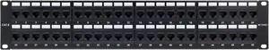 Networx Rackmount 2U 48 Port Network Patch Panel (19-inch Cat6 Patch Panel / RJ45 Patch Panel) for Gigabit Network Switch, 10-Gigabit CAT 6 Compatible