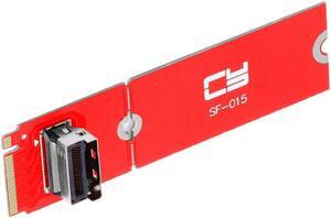 NFHK PCI-E 4.0 M.2 M-Key to MCIO Mini Cool Edge IO Female Host Adapter for PCIe Nvme SSD 2280 2230