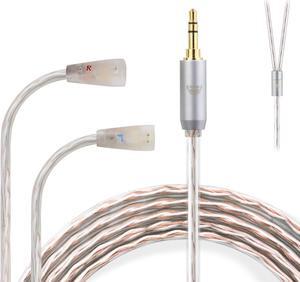 okcsc IE80 to 3.5MM Upgraded Replacement Cable for SENNHEISER IE80 Earphones Cable 4 Core for SENNHEISER IE80i IE8i IE80 IE8 IE80S Earphone 3.94FT