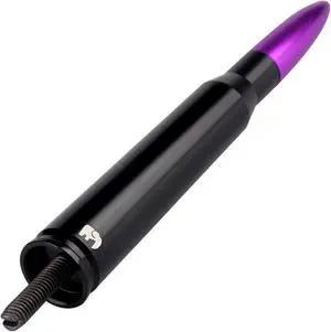 ONE250 Bullet Style Antenna, Compatible with Toyota Tundra All Models (1999-2023) & Toyota Tacoma Models (1995-2016) - Designed for Optimized FM/AM Reception (Purple)