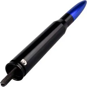 ONE250 Bullet Style Antenna, Compatible with Toyota Tundra All Models (1999-2023) & Toyota Tacoma Models (1995-2016) - Designed for Optimized FM/AM Reception (Blue)