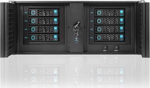 Rackchoice 4U Chassis with Two 5x2.5"/3.5" SATA/SAS Hard Drive Backplane 6 Gbps HDD hotswap