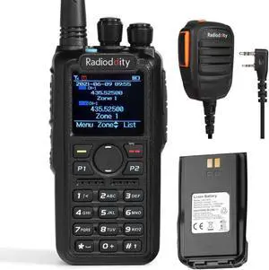 Radioddity GD-AT10G DMR Handheld Ham Radio 10W Digital Analog Long Range (UHF Only) with GPS APRS, 3100mAh Rechargeable Battery, Work with Hotspot + RS22 Speaker Mic
