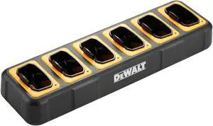DEWALT DXFRS800 Gang Charger - 6 Port Charger for DXFRS 800 Walkie Talkie Two-Way Radios (DXFRSCH6-800)