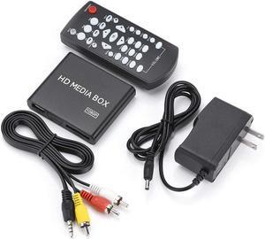 110-240V HDMI Media Player Mini 1080P Digital Player Box Support USB MP3 MMC SD MKV with Remote Control(US Plug)