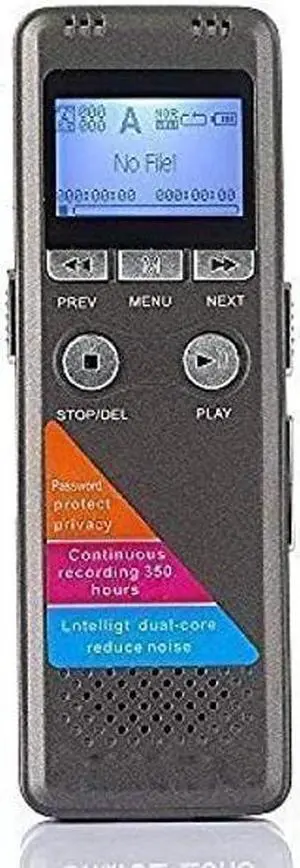 Spy Spot Digital Voice Activated Audio Recorder with Playback 8GB Built-in Memory - Long Battery Recording Dictaphone, Classrooms Lectures, Meetings, Interviews Rechargeable Easy to Use