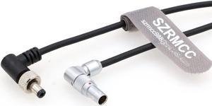 SZRMCC Rotatable Right Angle 2 Pin to Locking DC Plug Power Cable for Z CAM E2-S6 E2-F6 E2-F8 Flagship Camera to Atomos Shogun Ninja V Monitor Video Devices Pix-E7 Pix-E5