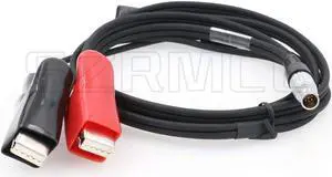 SZRMCC 565856 12V Alligator Clips Power Cable for Lei-ca TS30 TM30 GS14 GS15 Total Station