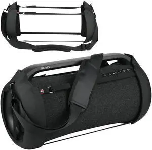 TXEsign Travel Carrying Strap Cover for Sony SRS-XG500 X-Series Portable Speaker, Hard EVA Shell Case Two Sides Speaker Cover with Shoulder Strap